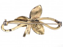 Theodor Fahrner Silver Gilt Flower Brooch