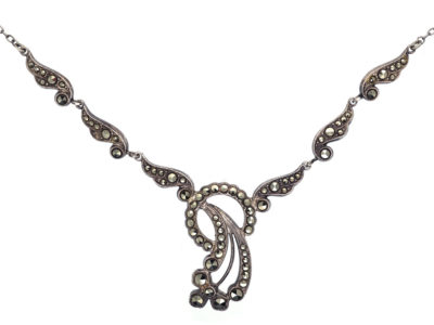 Art Deco Silver & Marcasite Necklace