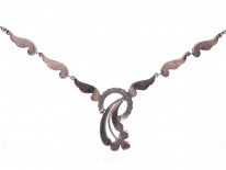 Art Deco Silver & Marcasite Necklace