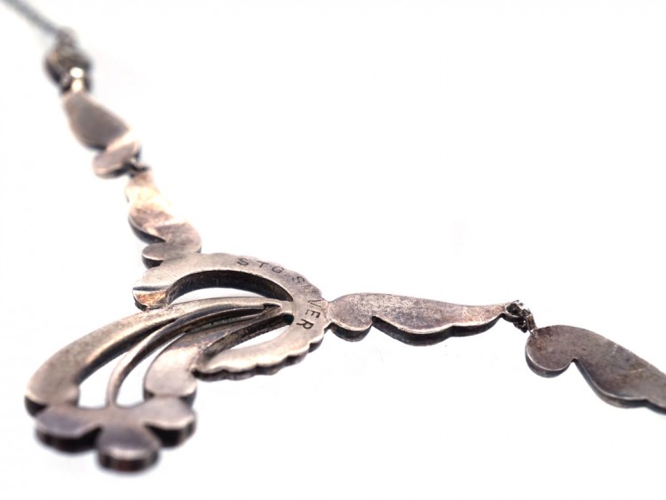 Art Deco Silver & Marcasite Necklace