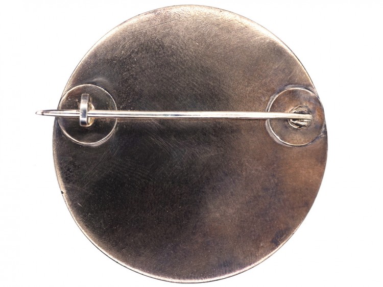 Japanese 19th Century Shakudo Brooch