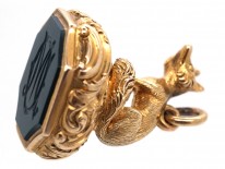 Victorian 18ct Gold Seal of a Fox