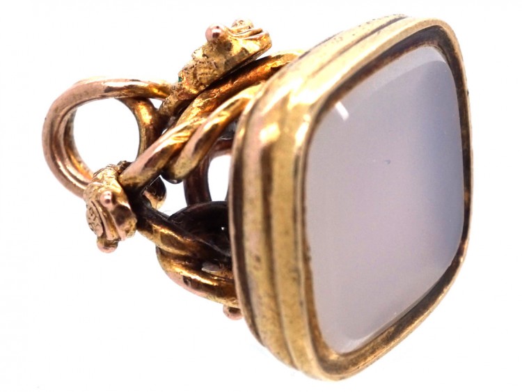 Regency 15ct Gold Three Entwined Snakes Seal