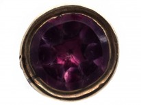 Tiny Victorian Gold Seal With Amethyst Base
