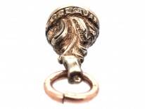 Tiny Victorian Gold Seal With Amethyst Base