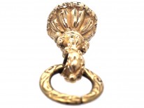 Small Regency Gold Cased Seal With Hexagonal Base