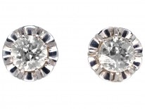 Diamond Solitaire Earrings