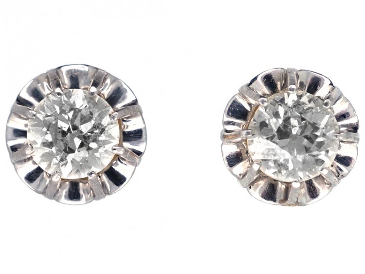 Diamond Solitaire Earrings