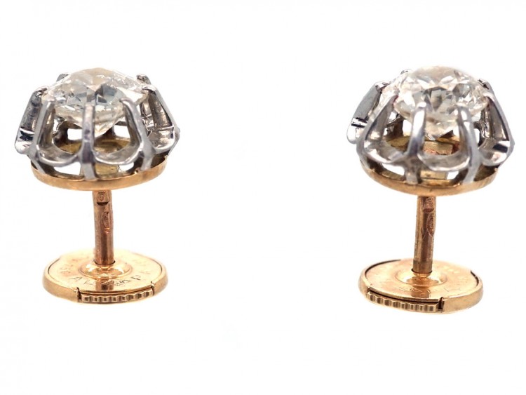 Diamond Solitaire Earrings