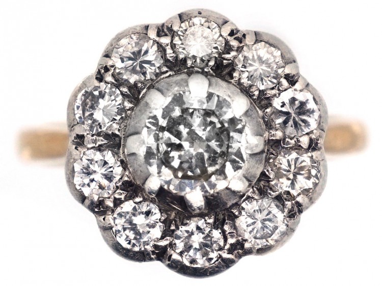 18ct Gold Diamond Cluster Ring