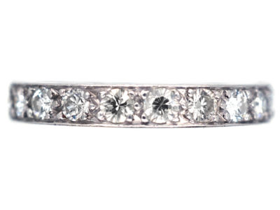 Art Deco Platinum & Diamond Set Eternity Ring