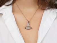 Georgian Gold & Grey Chalcedony Seal With Crest Intaglio