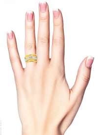 1970s 18ct Gold & Diamond Ring by De Vroomen