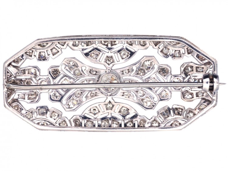 Art Deco Platinum & Diamond Brooch