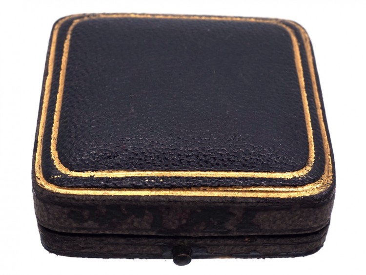 Victorian 15ct Gold & Natural Split Pearl Masonic Brooch in Original Case