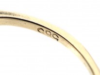 Art Deco 18ct Gold & Platinum, Onyx & Diamond Rectangular Ring