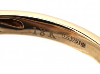 18ct Gold, Sapphire & Diamond Three Stone Ring