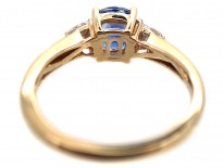 18ct Gold, Sapphire & Diamond Three Stone Ring