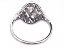 French Art Deco Platinum & Diamond Set Ring