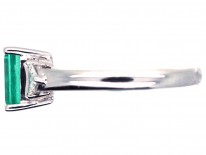 18ct Gold, Colombian Emerald & Diamond Ring