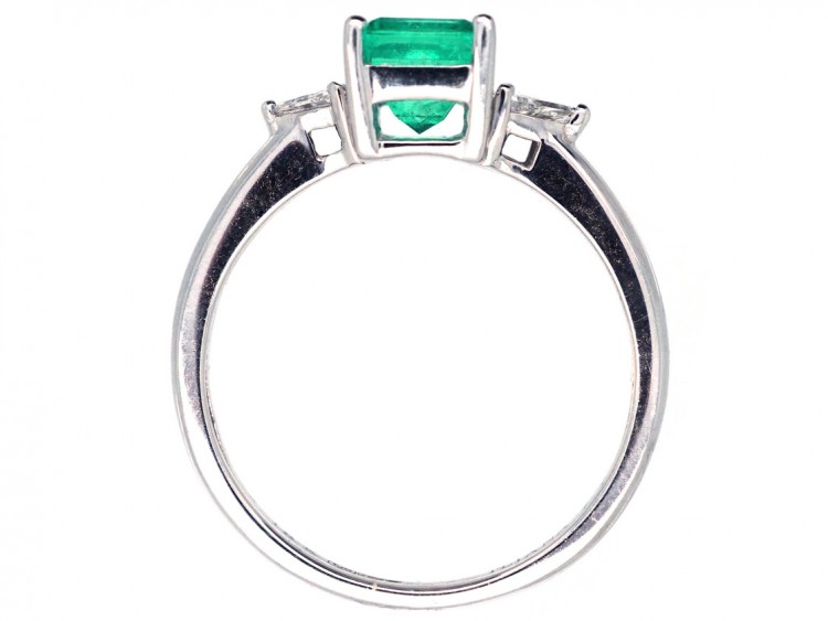 18ct Gold, Colombian Emerald & Diamond Ring