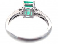 18ct Gold, Colombian Emerald & Diamond Ring