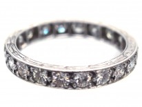 Art Deco Platinum & Diamond Set Eternity Ring