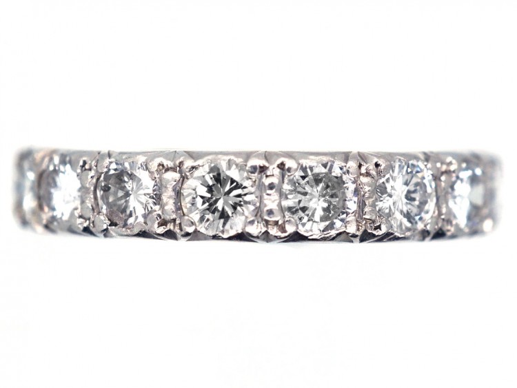 Art Deco Platinum & Diamond Set Eternity Ring