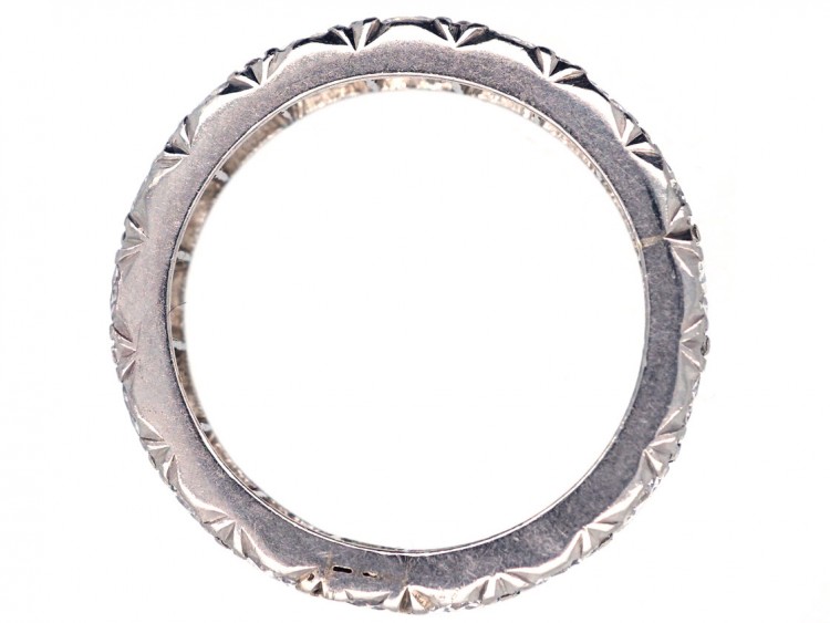 Art Deco Platinum & Diamond Set Eternity Ring