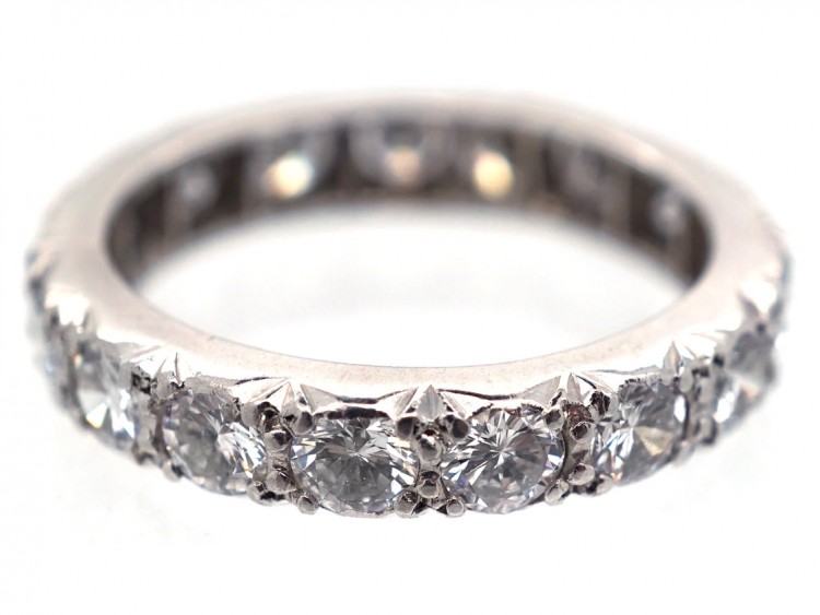 Art Deco Platinum & Diamond Set Eternity Ring
