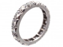 Art Deco Platinum & Diamond Set Eternity Ring