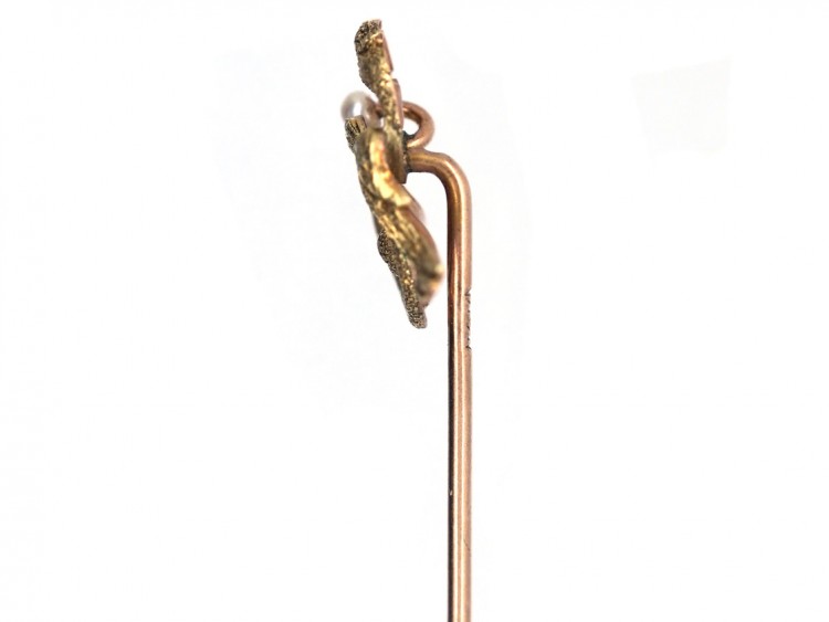 Edwardian 10ct Gold Tie Pin of a Griffin