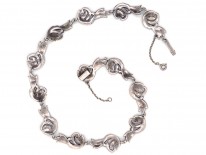 Silver & Marcasite Art Deco Swirl Design Collar