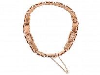 Edwardian 15ct Gold Gate Bracelet