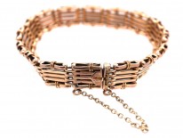 Edwardian 15ct Gold Gate Bracelet