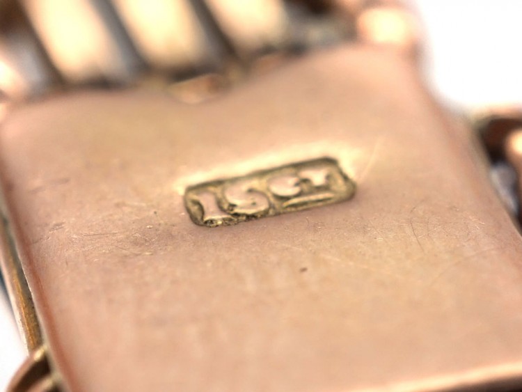 Edwardian 15ct Gold Gate Bracelet