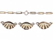 Theodor Fahrner Silver Gilt & Marcasite Art Deco Necklace