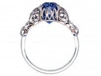 Ceylon Sapphire, Platinum & Diamond Ring