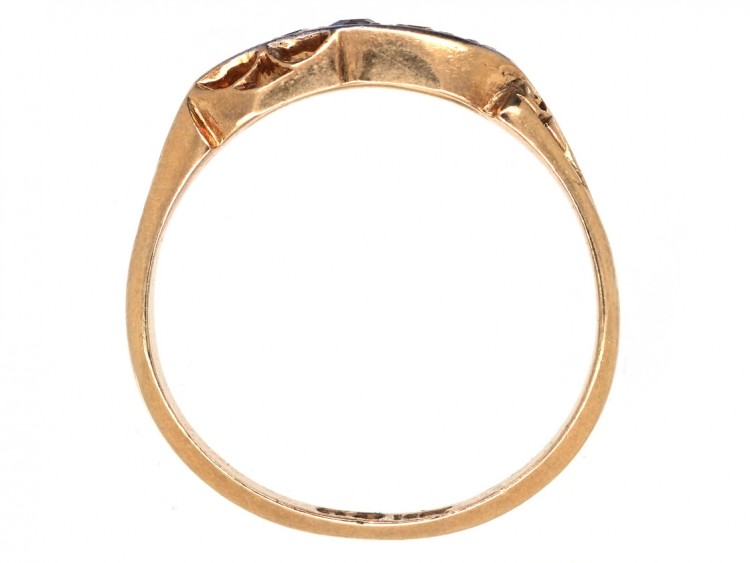 Victorian 18ct Gold Sapphire & Diamond Ring