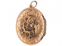 Edwardian Oval 9ct Back & Front Locket