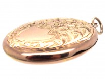 Edwardian Oval 9ct Back & Front Locket