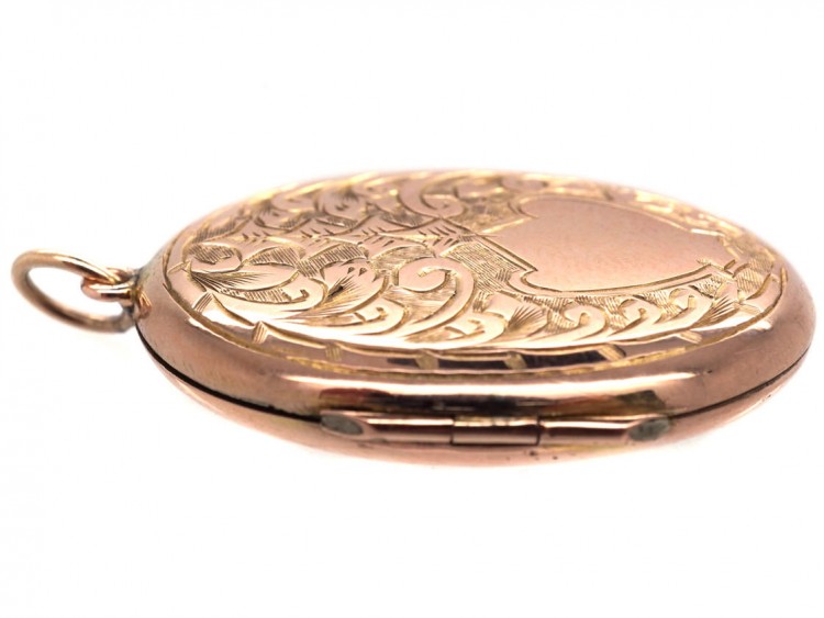 Edwardian Oval 9ct Back & Front Locket