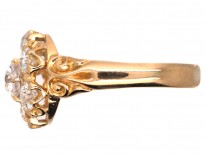 Victorian 18ct Gold Diamond Cluster Ring