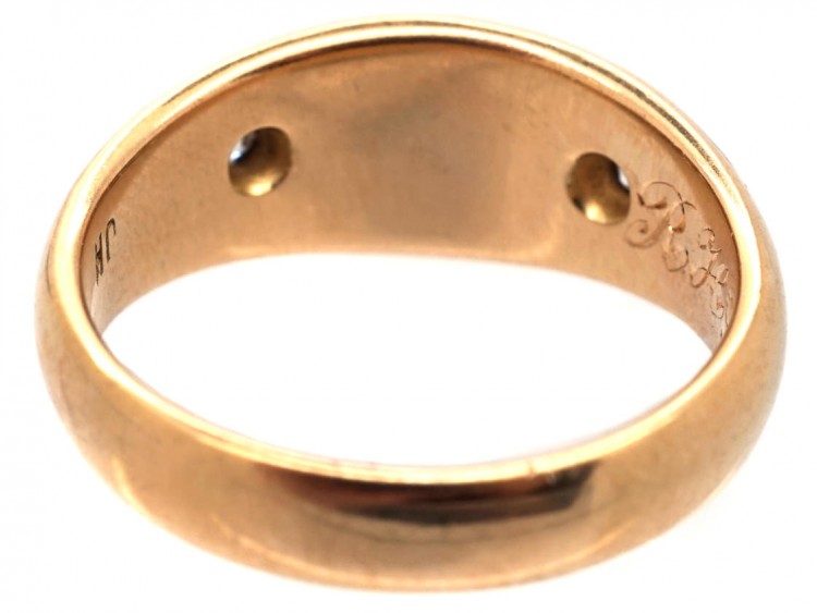 Victorian 18ct Gold, Diamond, Natural Split Pearl & Enamel Mourning Ring