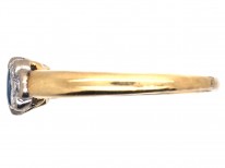 18ct Gold, Ceylon Sapphire & Diamond Ring