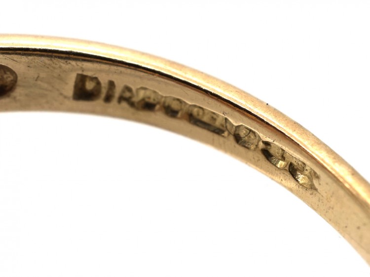 18ct Gold, Ceylon Sapphire & Diamond Ring