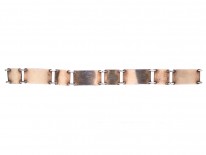 Silver Red & Back Enamel Bracelet by David Andersen