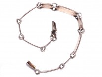 Silver Red & Back Enamel Bracelet by David Andersen