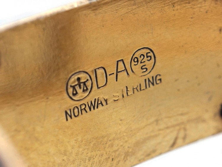 David Andersen Silver ​& Blue Enamel Bracelet