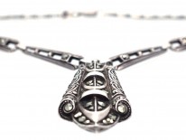 Art Deco Silver & Marcasite Necklace